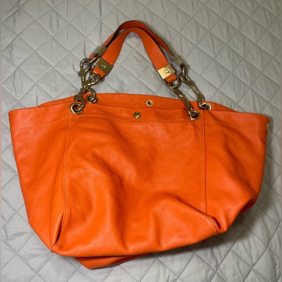 JIMMY CHOO Leather bag Used light Orange